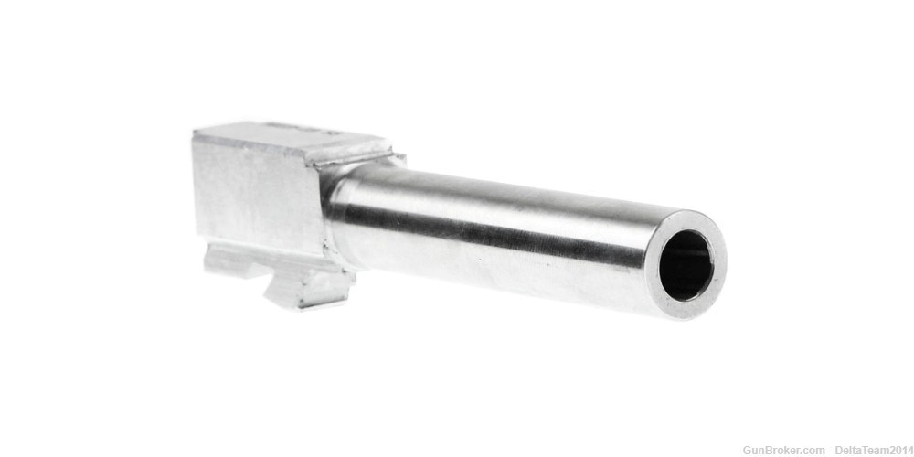 Glock 19 Gen 1-3 Compatible Stainless Steel Non-Threaded Barrel-img-0