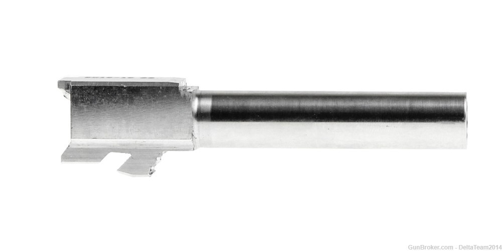 Glock 19 Gen 1-3 Compatible Stainless Steel Non-Threaded Barrel-img-1