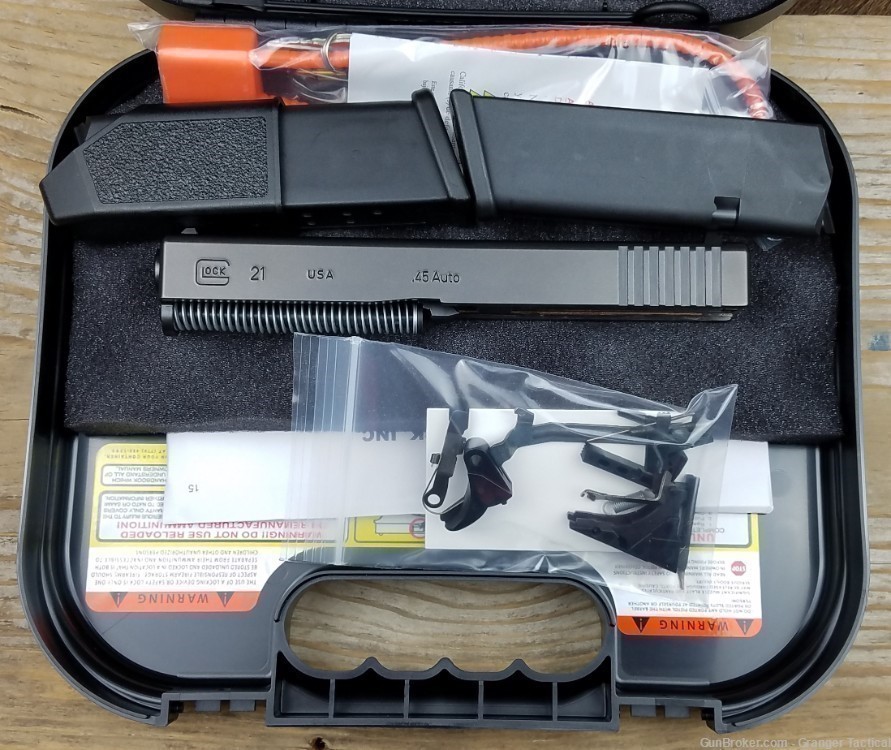 Glock 21 Gen-3 SF Build Kit For Polymer-80 PF45 OEM Glock Parts kit 21 CASE-img-1