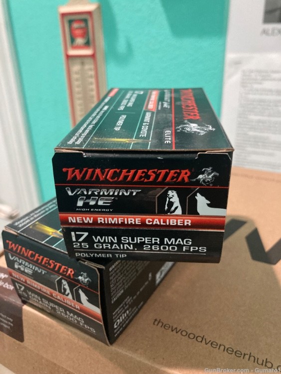 100 Rounds Winchester 17 WSM 25 Grain Win Super Mag ammo-img-0