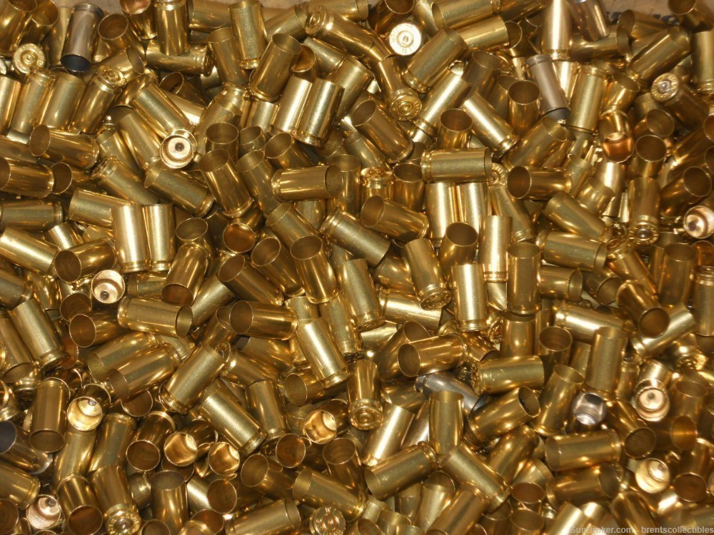 32+ Pounds 9mm Luger Reloading Brass Cleaned 3700 Rounds-img-3