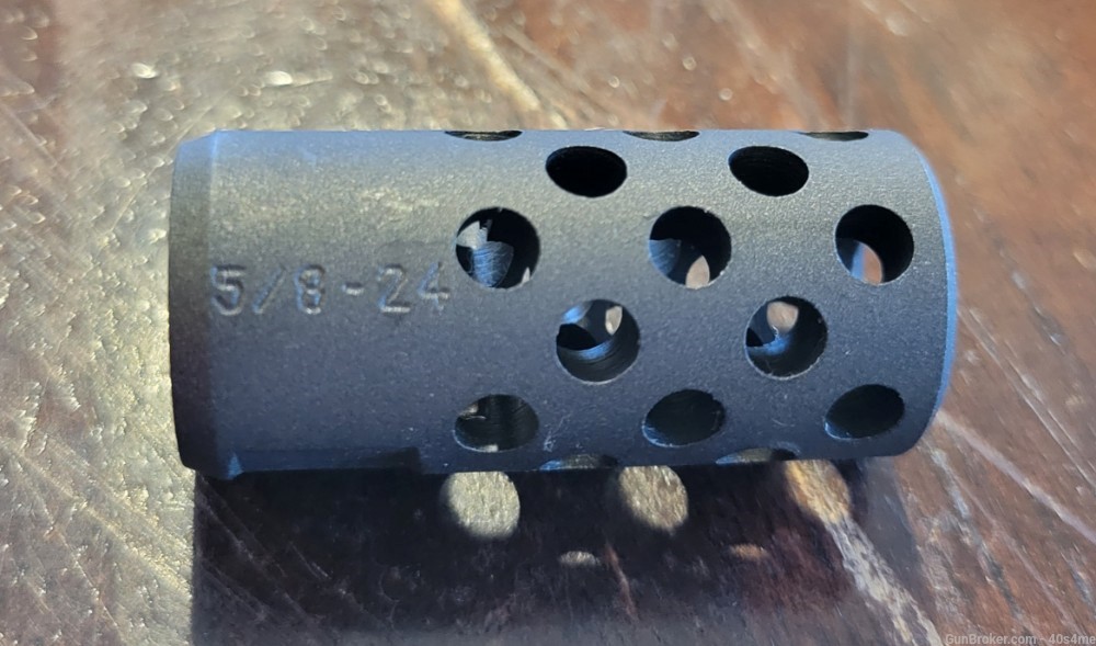30 Cal muzzle brake 5/8-24 grey ceracote Ruger American Gen2-img-0