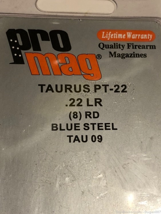 Taurus PT-22 22LR pt22 8 round magazine-img-2