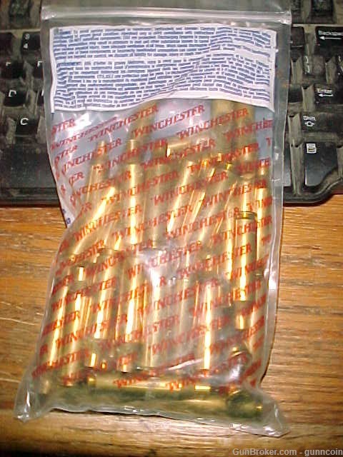 Winchester Brand 243 Winchester Caliber New Brass Bag of 50 Rounds-img-2