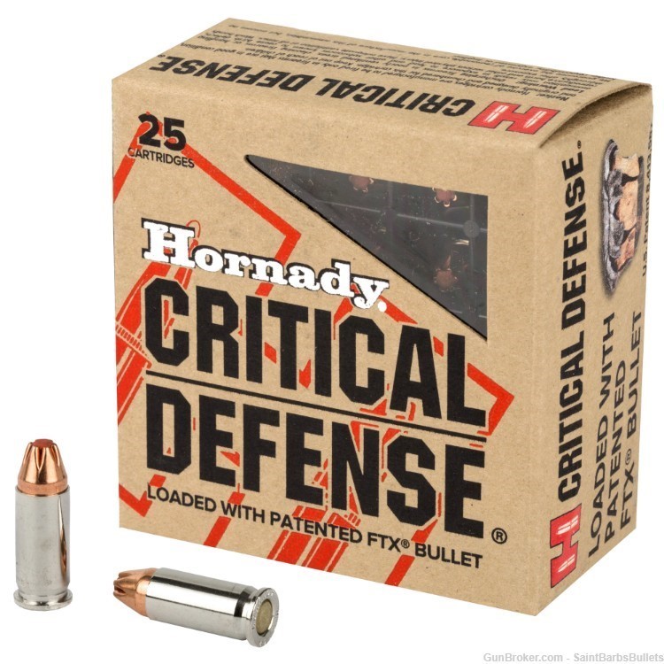 Hornady Critical Defense .25 ACP 35 Grain FTX-25 Rounds-img-0
