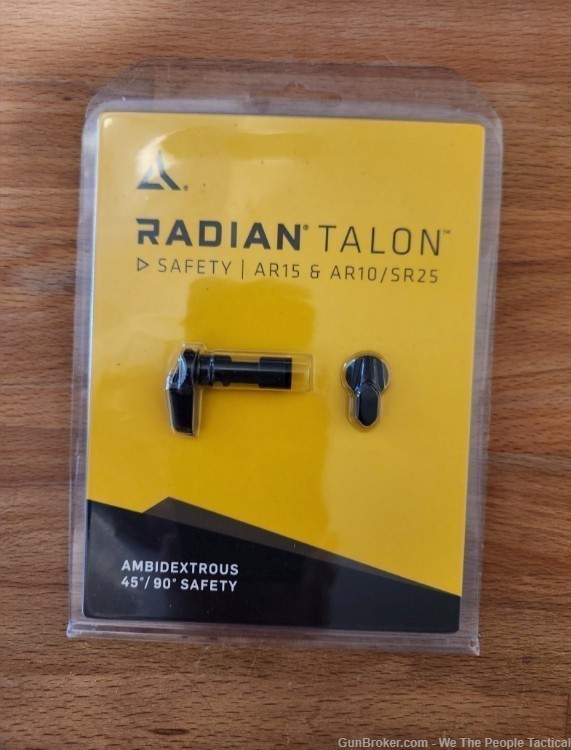 RADIAN Talon Ambi-Safety Selector BLACK for AR15 M4 M16 300 Blackout NEW A+-img-1