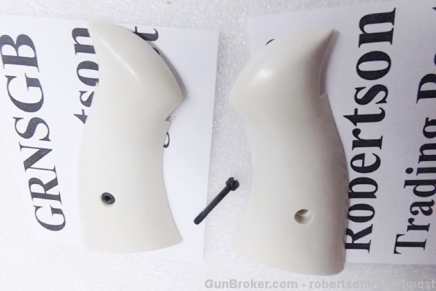Aftermarket Imitation Bone Ivory Grips fit S&W N Square NSGB 25 27 28 29 62-img-3