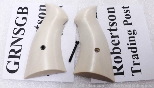 Aftermarket Imitation Bone Ivory Grips fit S&W N Square NSGB 25 27 28 29 62-img-0