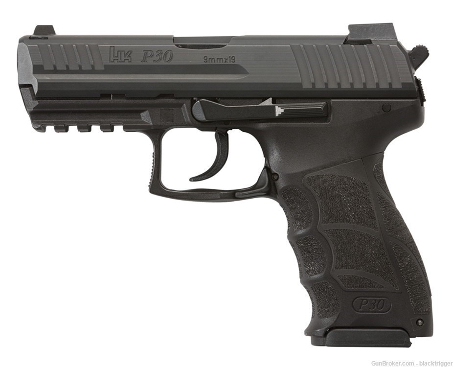 HK 81000107 P30 V3 9mm 3.85" 17+1 (2) Black Steel Slide Black Polymer Grip -img-1