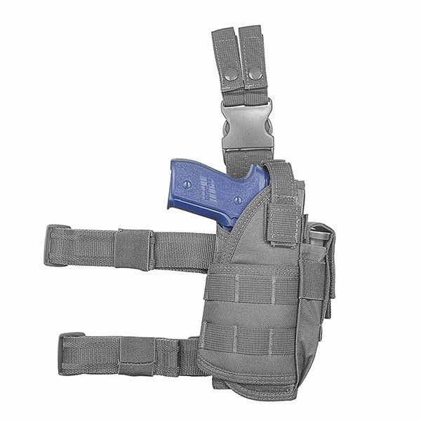 Grey Drop Leg Thigh Holster for Full Size Ruger P85 P89 P90 P92 P95 Pistol-img-0