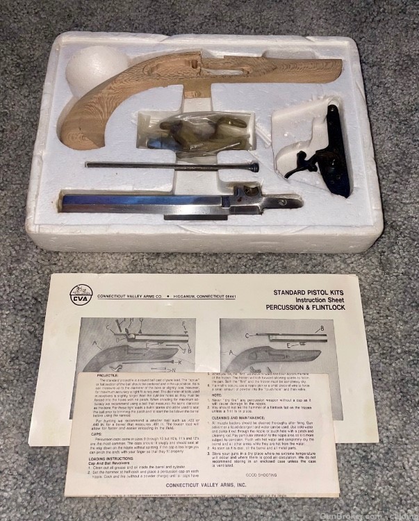 Vintage CVA colonial pistol kit Model KA704 .45 CAL-img-0