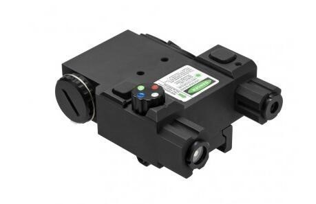 NcSTAR Green Laser & 4 Color NAV LED w/QR Mount - Black-img-0