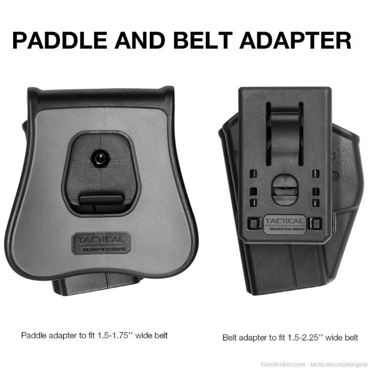 Level II Paddle Holster: Fits EAA Witness Full Size Polymer-img-5
