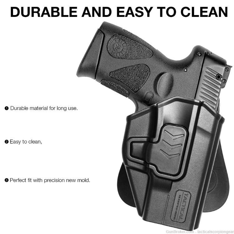 Level II Paddle Holster: Fits EAA Witness Full Size Polymer-img-3