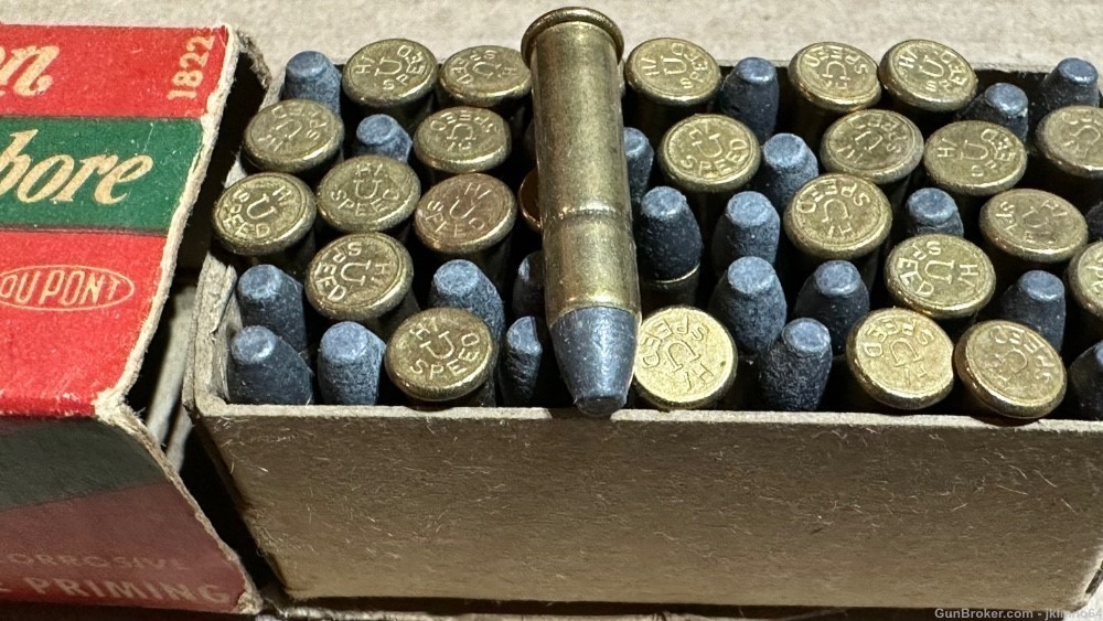 49 rounds of Remington 22 WRF brass cased ammo-img-3