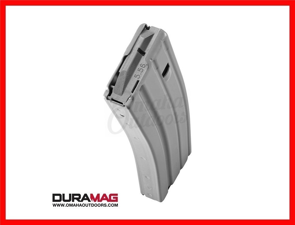 DURAMAG Speed 30RD Aluminum 5.56/.223 Gray Magazine Gray Follower-img-0