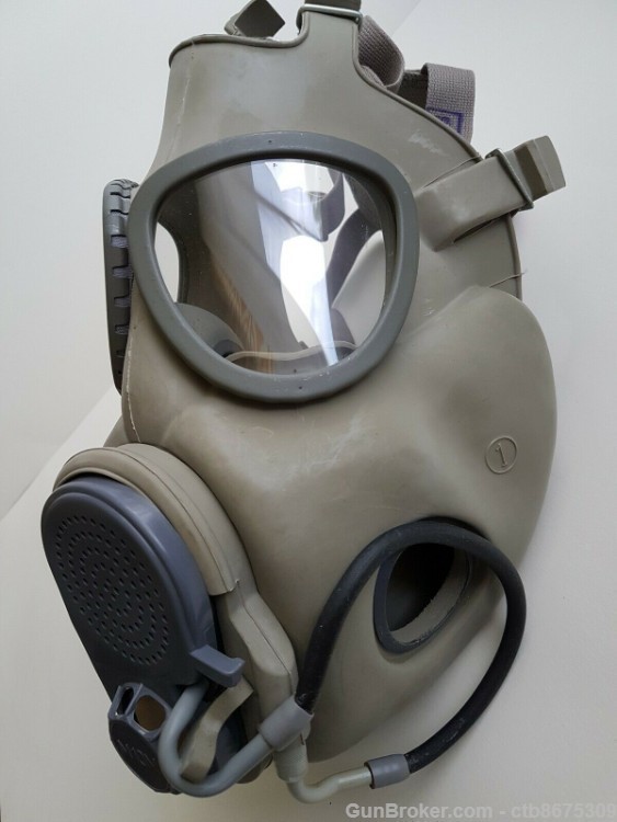 Czech Gas Mask M10M w/ Hydration Straw Filters Prepper Survival Novelty Sur-img-3