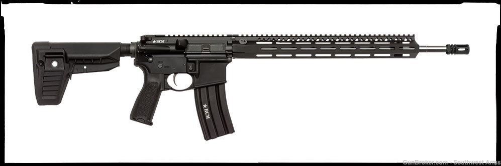 NEW BCM RECCE 18 MCMR Precision Rifle 5.56 18'' NO CC FEES FAST SHIP!-img-0