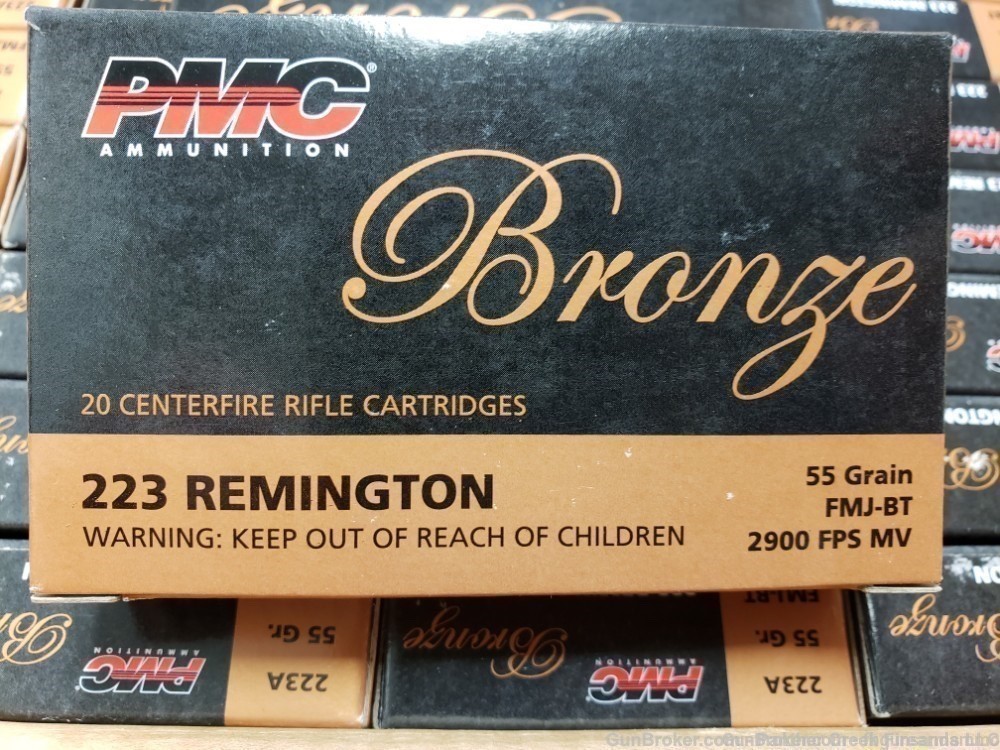 PMC Bronze .223 55gr FMJ ammo Case 1000 Rounds Bulk 223A-img-3