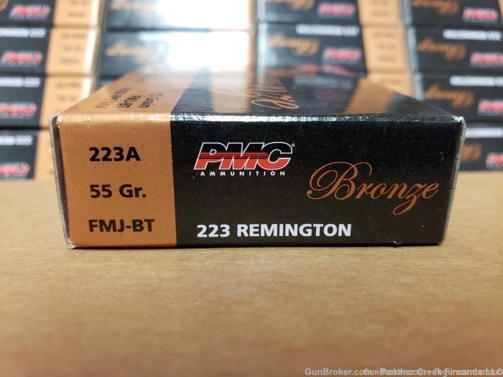 PMC Bronze .223 55gr FMJ ammo Case 1000 Rounds Bulk 223A-img-2
