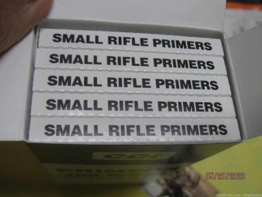 Fresh Scarce 1000 Pc Small RIFLE Primers CCI  Brick# 400 ; others LR avail-img-0