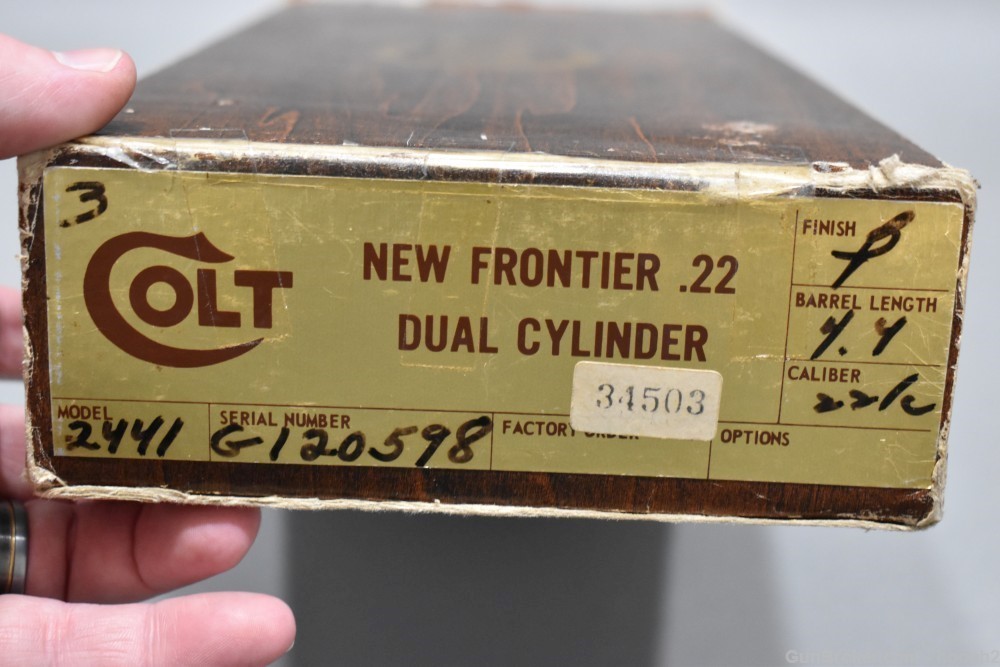 Nice Colt New Frontier Convertible Single Action Revolver 22 LR Mag W Box-img-34