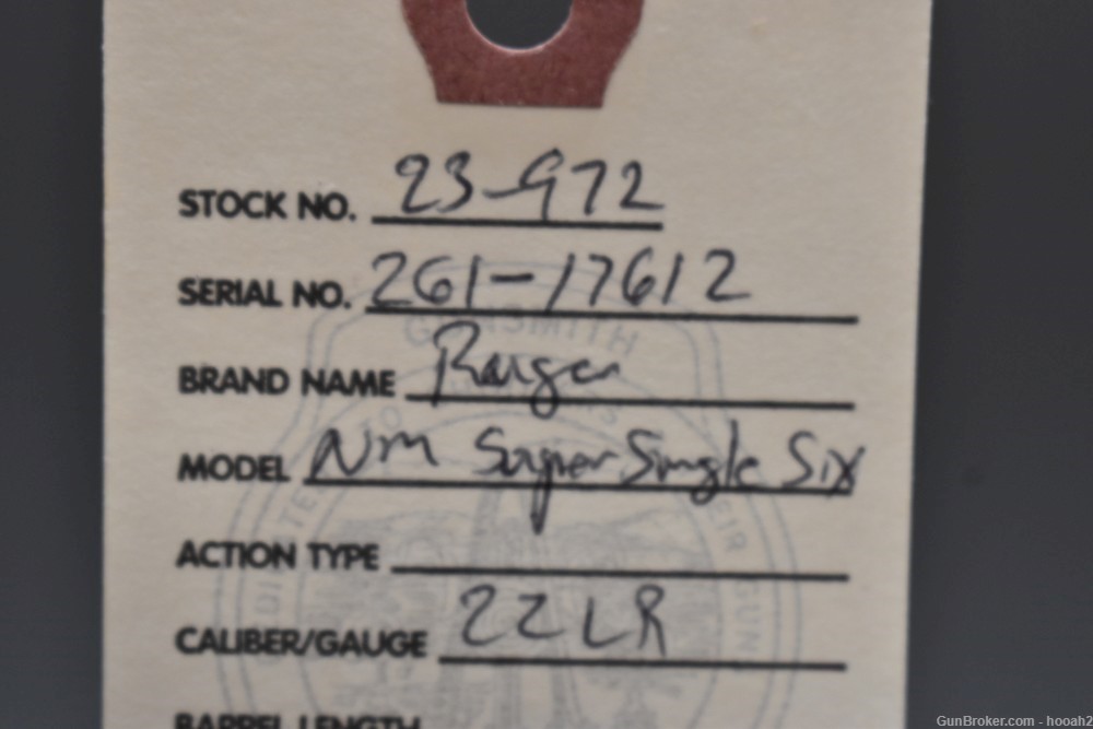 Ruger New Model Super Single Six Single Action Revolver 22 LR W Box 1986-img-1
