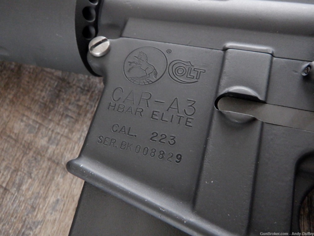 Colt CAR-A3 HBAR Elite 223 AR-15 Target Varmint Rifle Trigger 24" Bull AR15-img-14