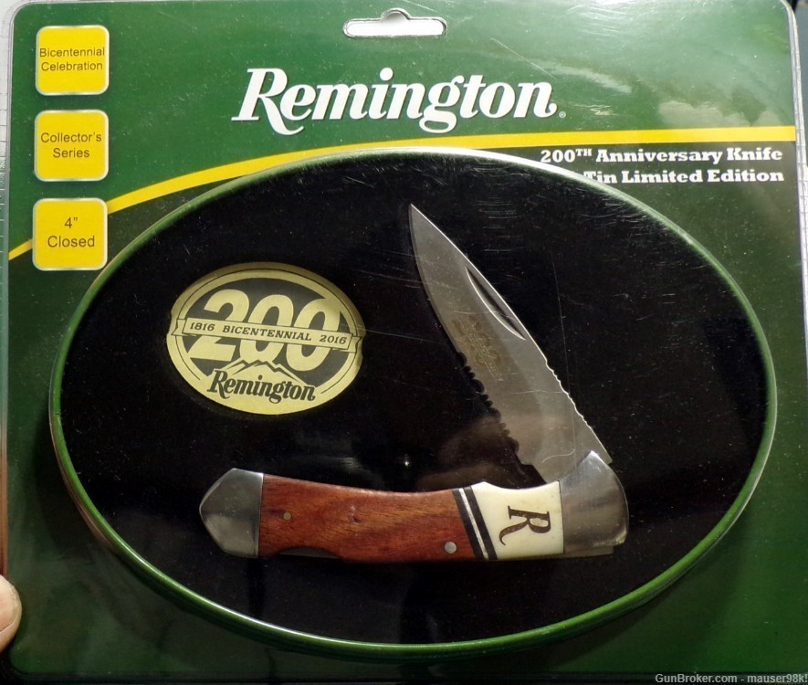 Remington 200 Years Collectible Tin Gift Set Including 1 Knife & Tin Box -img-0