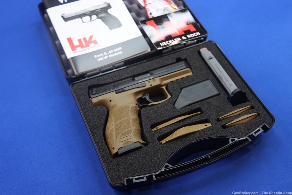 Heckler & Koch HK Model VP9 Pistol FDE 2-Tone 9MM 17RD Mags H&K HIVis Sight-img-0