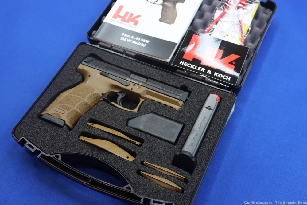 Heckler & Koch HK Model VP9 Pistol FDE 2-Tone 9MM 17RD Mags H&K HIVis Sight-img-1