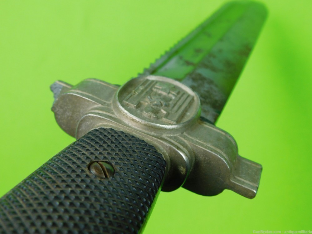 German Germany WW2 Res Cross Saw Back Dagger Knife-img-13