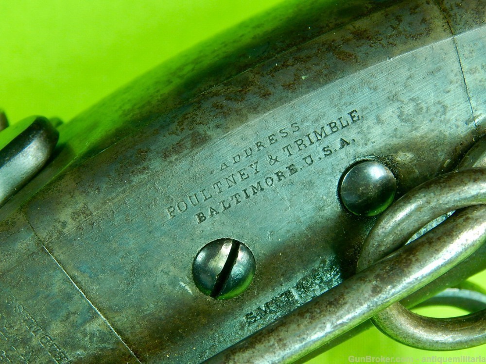Antique Civil War US Smith .50 cal. breech-loading Percussion Carbine-img-3
