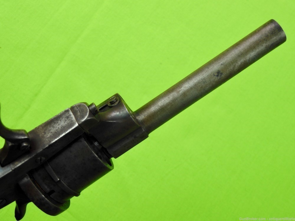 Auc Antique 19c Spain Spanish Fabrica de Durango  Pinfire Revolver Handgun -img-8