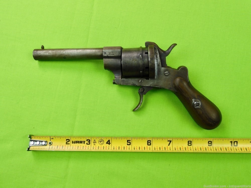 Auc Antique 19c Spain Spanish Fabrica de Durango  Pinfire Revolver Handgun -img-15
