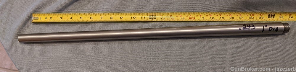 Heavy stainless steel .243 1" 16tpi barrel-img-2
