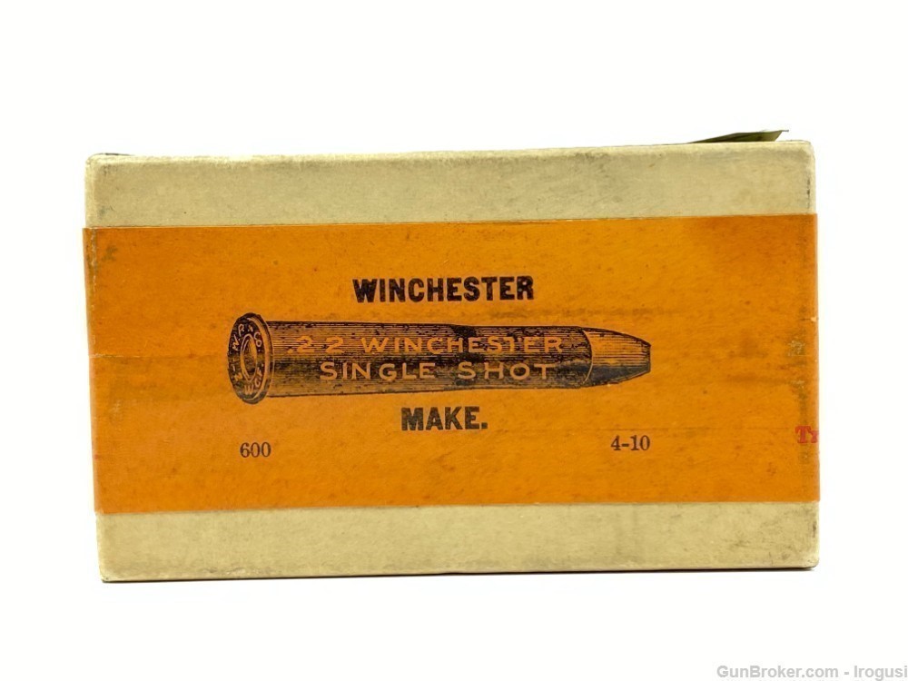 1919 Winchester .22 WCF SEALED Box RARE Green Label Double Labeled -img-1
