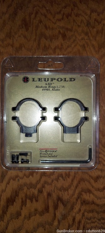 Leopold medium height .770 scope rings matte 79901-img-0