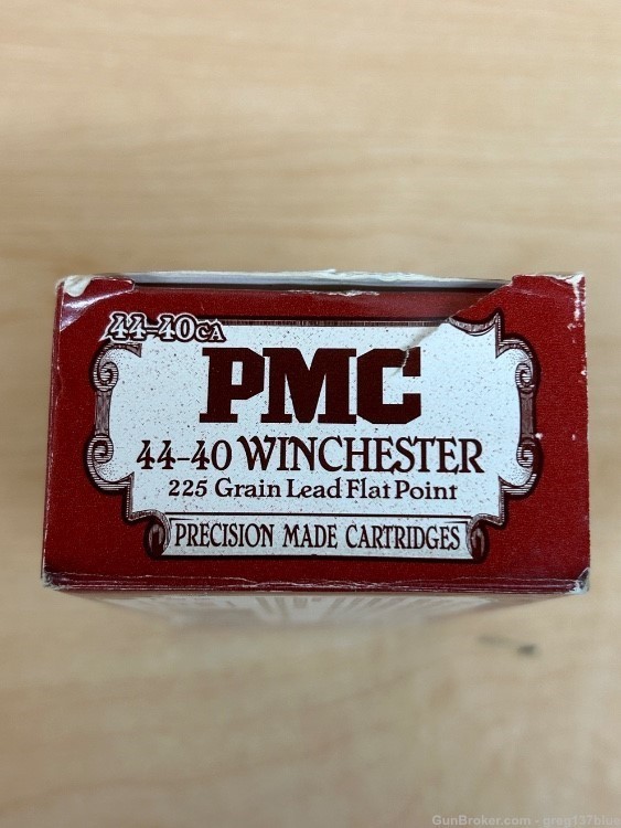 44-40 Winchester 225 gr lead flat point full box PMC-img-4