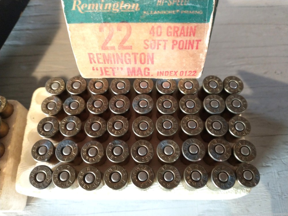 22 REMINGTON JET aka 22 REM JET ammo 63 ROUNDS+29 RELOADING BRASS  BUY NOW!-img-1