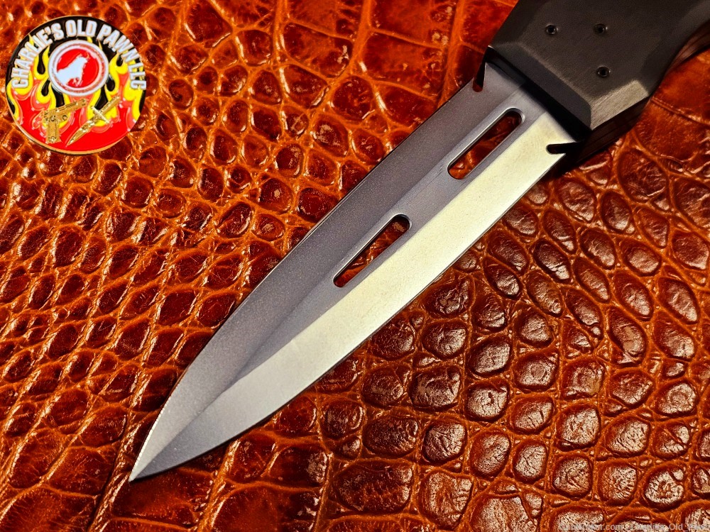 Rare Desert Knife Works Sand Shark D/A OTF Automatic Knife Bead Blast Blade-img-5