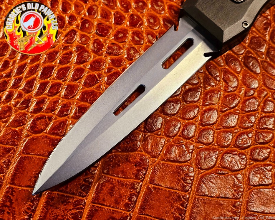 Rare Desert Knife Works Sand Shark D/A OTF Automatic Knife Bead Blast Blade-img-1