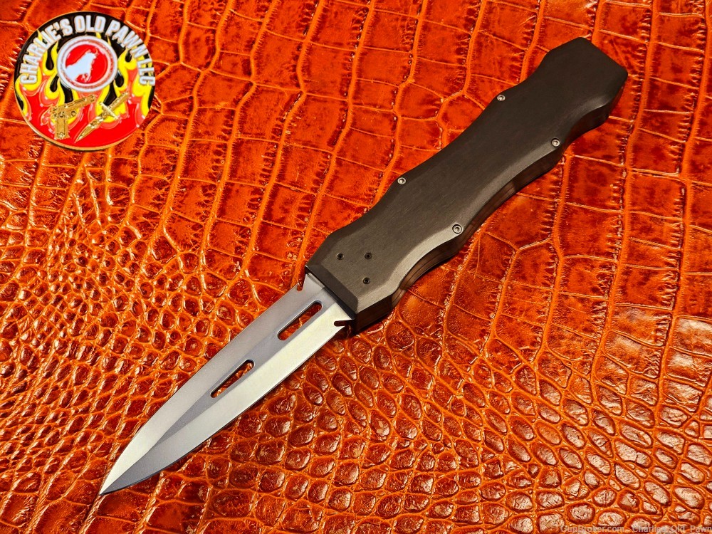 Rare Desert Knife Works Sand Shark D/A OTF Automatic Knife Bead Blast Blade-img-4