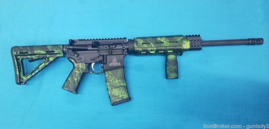 Anderson AM-15 Multi Cal Green Zombie Pattern-img-4