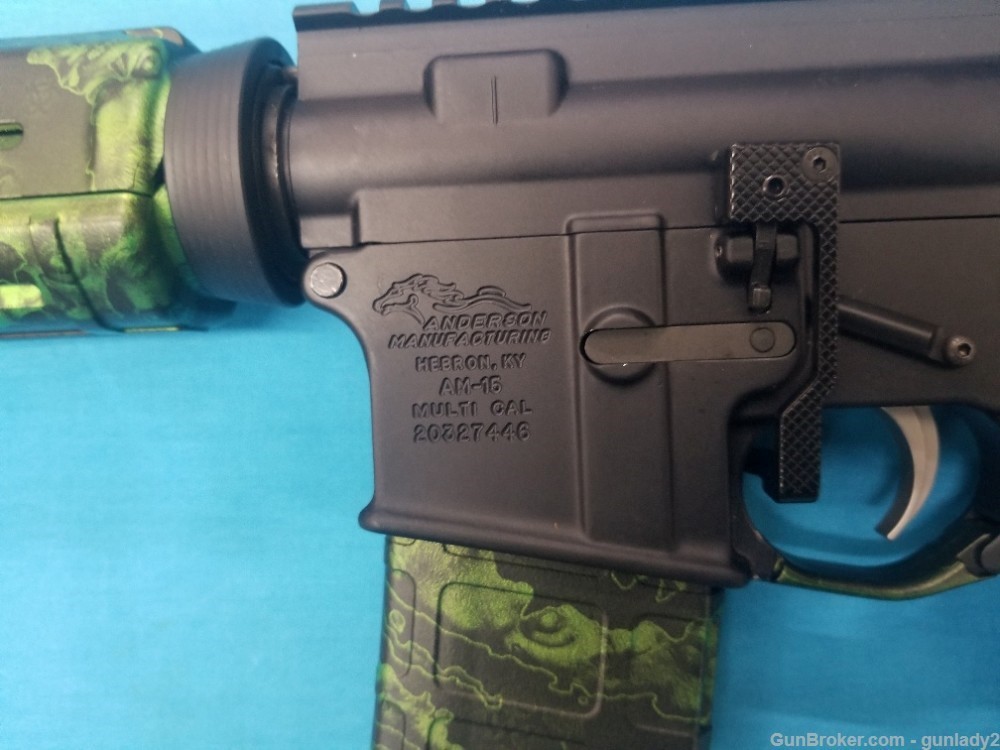 Anderson AM-15 Multi Cal Green Zombie Pattern-img-3