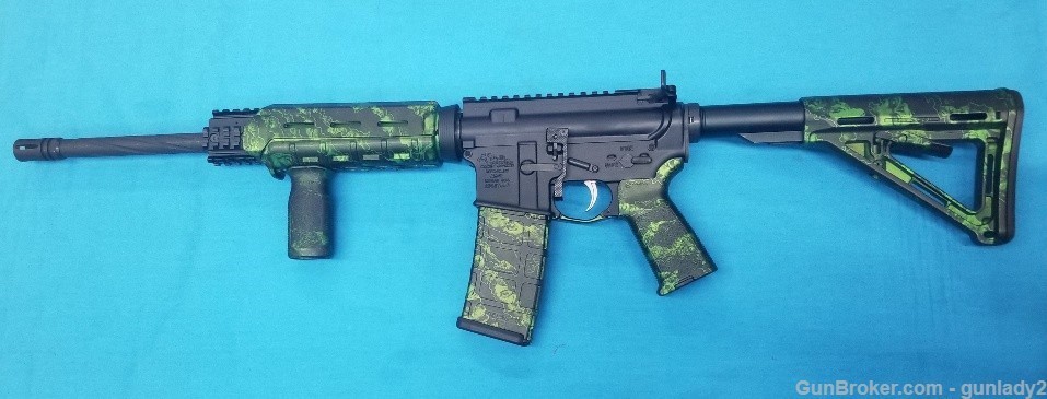 Anderson AM-15 Multi Cal Green Zombie Pattern-img-0