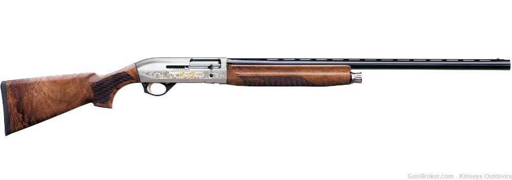 Benelli Montefeltro Silver Shotgun 12 ga. 28 in. Wood-img-0