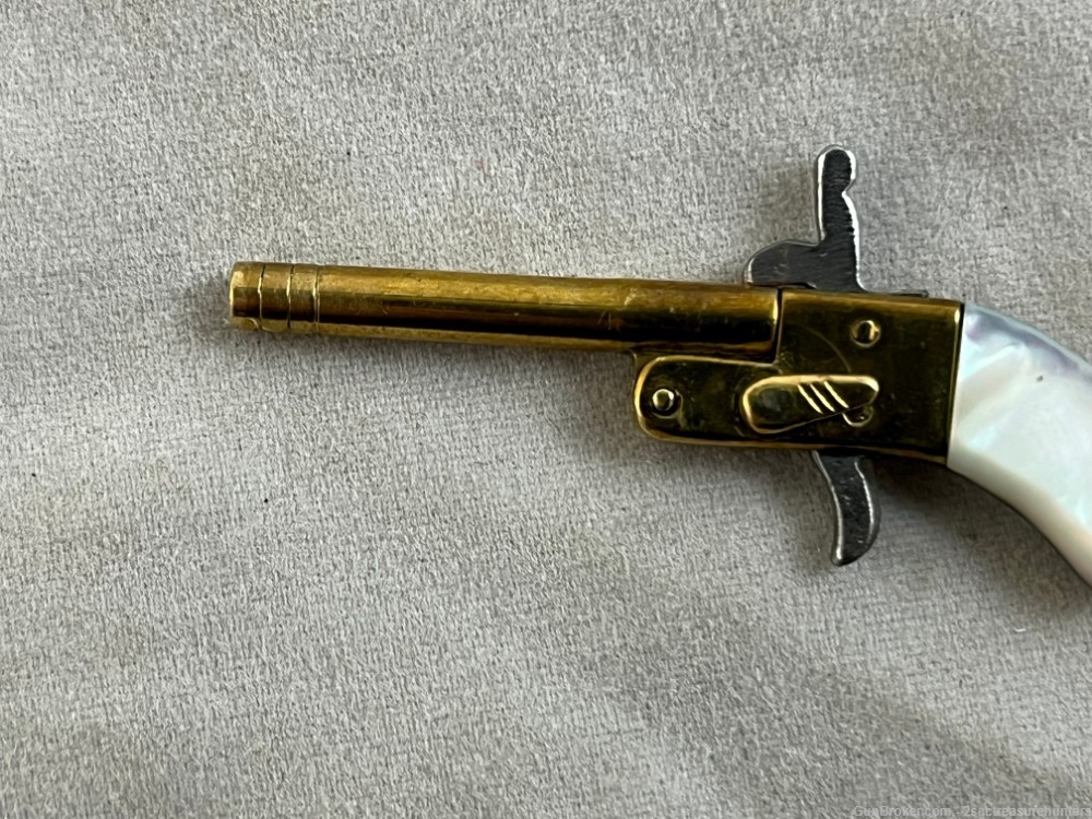 Vintage Austria 2mm Mother Of Pearl Pinfire Bayonet Rifle-img-6