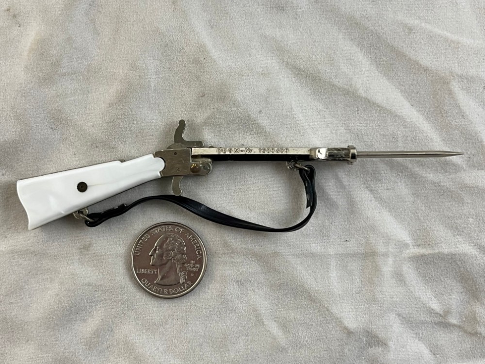 Vintage Noris Germany 2mm Pinfire Bayonet Rifle-img-1