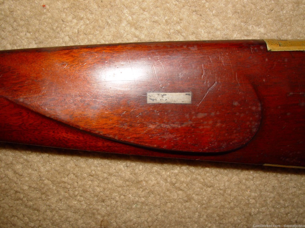 Antique 36 Cal. Under Hammer New England Style Percussion Rifle-img-19